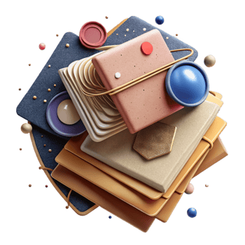 dramatic rustic Stack of Vintage Postcards with Stamps Cutout premium png