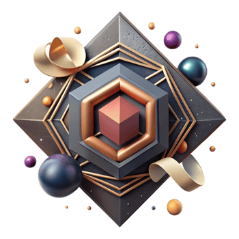 beautiful rustic Stylish Geometric Community Logo Design Transparent Background authentic png