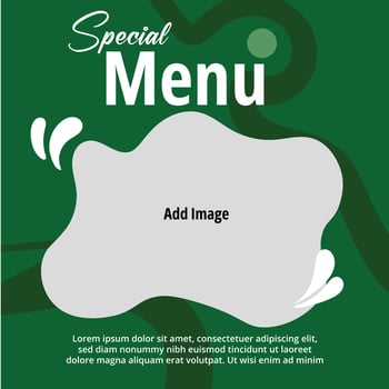 Elegant Special Menu Template for Restaurant Promotion and Culinary Events vector