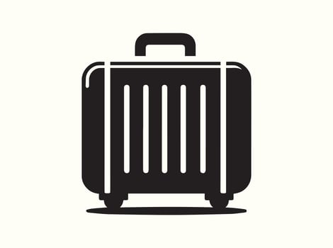 Travel Bag Silhouette vector
