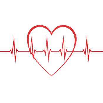 Heartbeat icon with heart pulse design, reflecting healthcare, fitness, and heart monitoring png