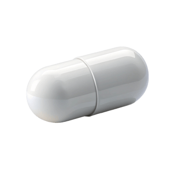 Close up of a white capsule, showcasing pharmaceutical product, perfect for healthcare and wellness png
