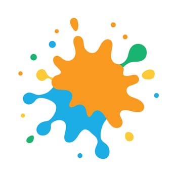 Soft Watercolor Splash in White Background Design vector