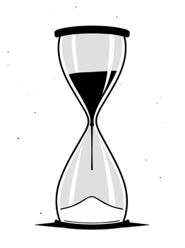 Illustration of an Hourglass with Rising Sand A Visual Paradox of Time and Contradiction png