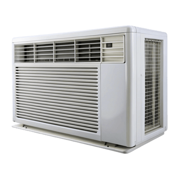 Sleek air conditioner with remote control and digital display, designed for optimal cooling in modern spaces png