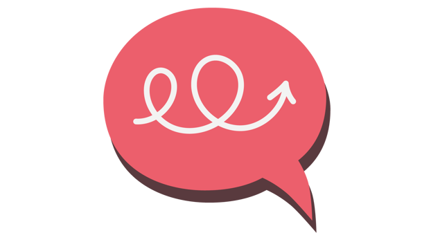 Speech bubble with arrow png