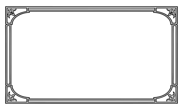 Classic floral beauty meets contemporary abstract art in this frame. vector