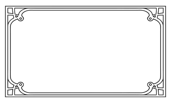 I love that ornate frame border antique design. vector