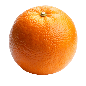 Vibrant orange fruit with natural peel, symbolizing health, vitality, and a refreshing citrus option. png