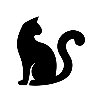 Majestic black cat silhouette elegant feline profile simple graphic design perfect for pet lovers minimalist artwork stylish cat image black cat art png