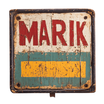 Sign indicating market location in rustic style with weathered paint against a plain background, sign that says market on it against a Transparent background png