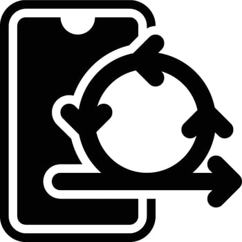 Agile Development, Agile, Iterative Glyph Solid Icon vector