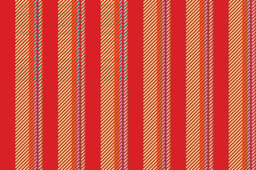 Ringdom lines background, mid vertical textile pattern. Texual seamless texture fabric stripe in red and khaki colors. vector