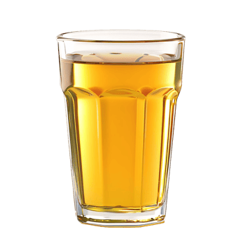 Golden Apple Juice in a Cup png