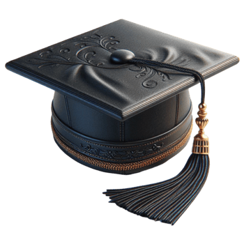a graduation cap with a tassel on it png
