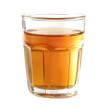 Amber Liquid in a Clear Glass png