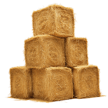 Multiple Hay Bales Forming a Tower png