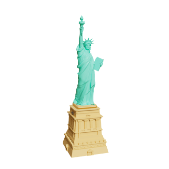 Statue of Liberty 3D png