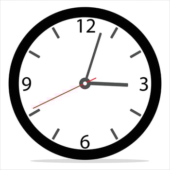 WALL CLOCK Illustration vector