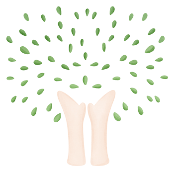 Hands Growing Leaves png