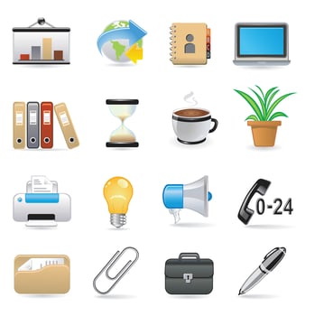 Best A Business icons Premium Matte series vector