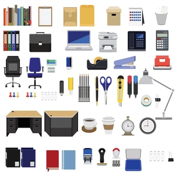 A Workplace Item costumize vector