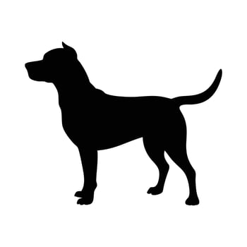 cute Dog Silhouette design, black dog clipart illustration graphic vector