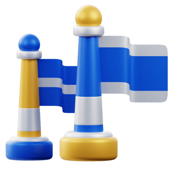 Political Flag 3D Illustration png
