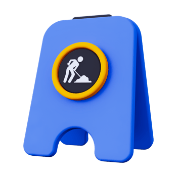 Under Construction 3D Illustration png