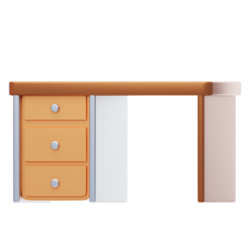 Work Desk 3D Ilustration png