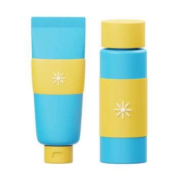 Sunscreen 3D Illustration png