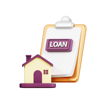 loan paper 3D illustration png
