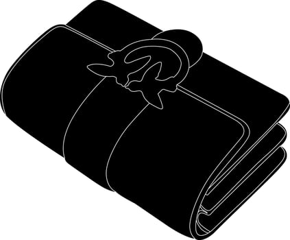 Elegant leather wallet with clasp vector