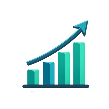 A graph showing an upward trend png