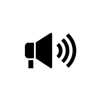 realistic sound speaker icon png