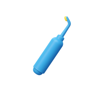 Blue Electric Toothbrush with Yellow Bristles Clean Design Modern Style png