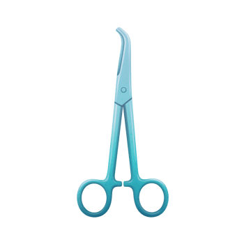 Blue Surgical Forceps Medical Instrument Illustration Design png