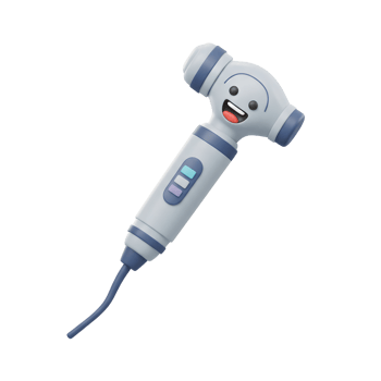 Happy Cartoon Dental Tool 3D Model Gray Blue Design png