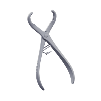 Surgical Bone Holding Forceps Medical Instrument Grey Design png