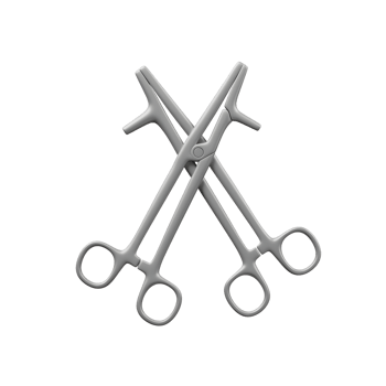 Surgical Metal Forceps Crossed View Medical Instrument Steel Design png