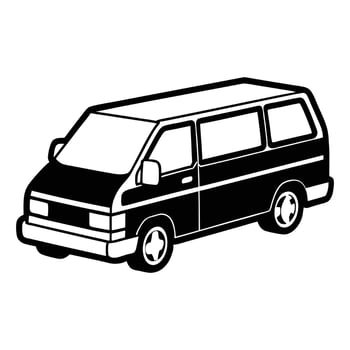 Futuristic Concept Car Silhouette Artwork vector