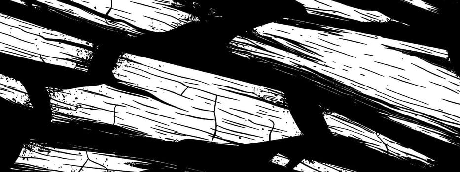 Vintage woodcut texture illustrating cracked and weathered wood surface details vector