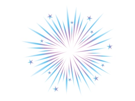 Comic blurred color lines with motion stars with radial focus for high energy effects. Graphic high speed explosion. Comic high speed beam, design for manga and anime graphics . vector