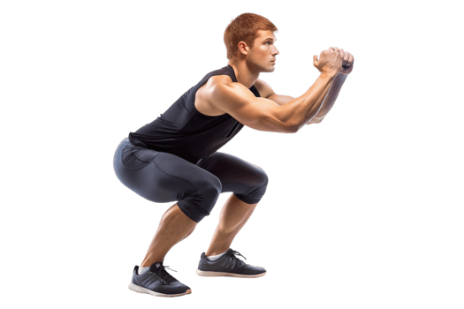 Strong man doing a push up workout for chest, triceps, and core strengthening png