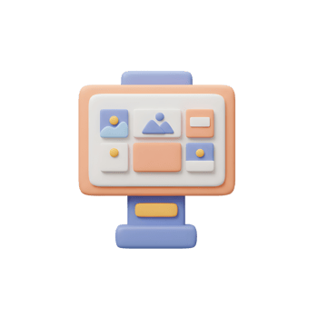 Pastel 3D Digital Photo Gallery Display Screen Icon png