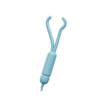 Light Blue 3D Rendered Tool Grasping Hook Design png