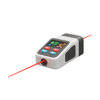 Modern Digital Laser Measurement Tool Red Beam Display Buttons png