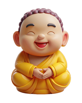 Joyful Enlightened Child Buddha Character png