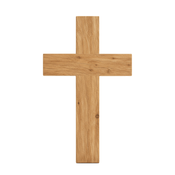Wooden cross symbolizing faith and spirituality for personal reflection png