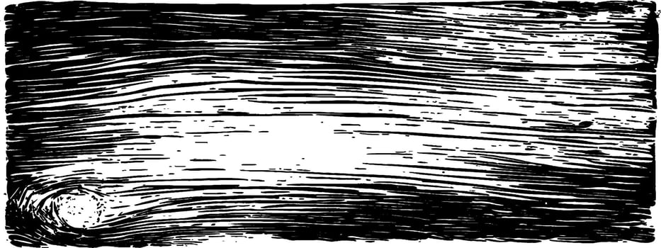 Vintage woodcut texture illustration featuring a blurry ink design on a wooden background vector